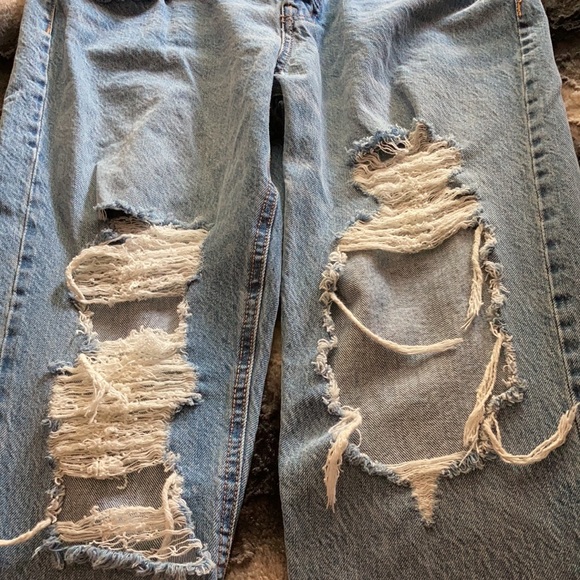 Aeropostale 90s distressed baggy Mom jeans - Picture 2 of 8